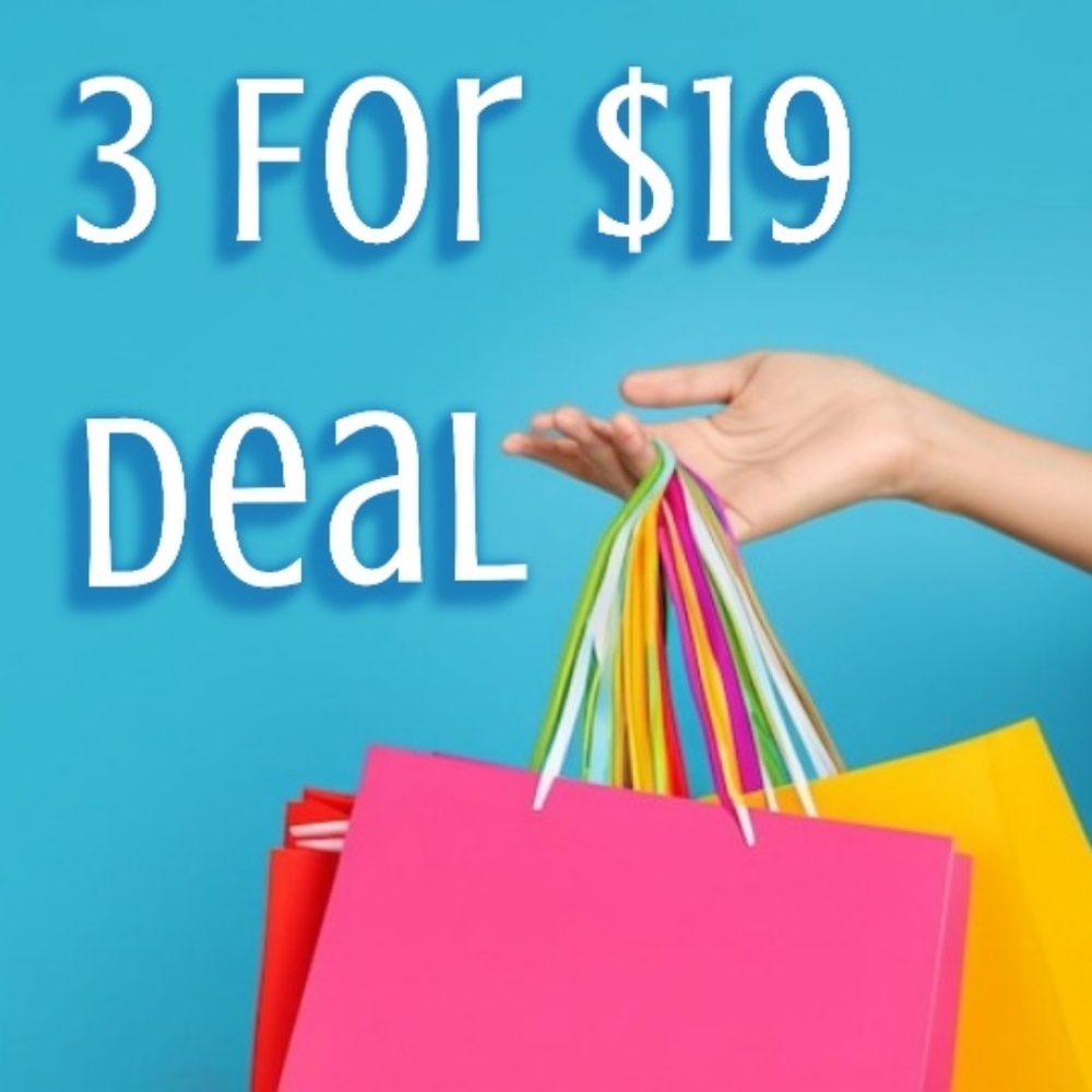 SALE: 3 for $19 DEAL! MANY ITEMS IN MY CLOSET